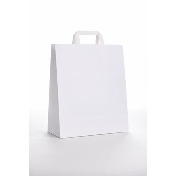 OUTLET Fehér Szalagfüles papírtáska 450x480x170 mm