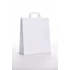 OUTLET Fehér Szalagfüles papírtáska 450x480x170 mm nyomat 1 oldalon
