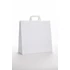 OUTLET Fehér Szalagfüles papírtáska 450x480x170 mm nyomat 1 oldalon